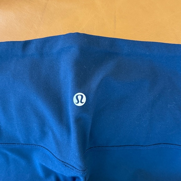 Lululemon Align High Rise Side Stripe Tight 25” Sz XS Navy Blue White - Picture 6 of 7